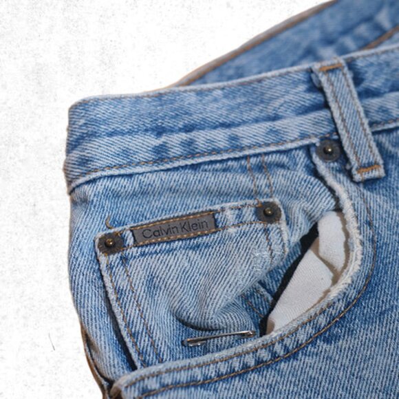 Vintage Union Made in the USA Calvin Klein Denim jeans mens size 33x28 - Picture 3 of 9